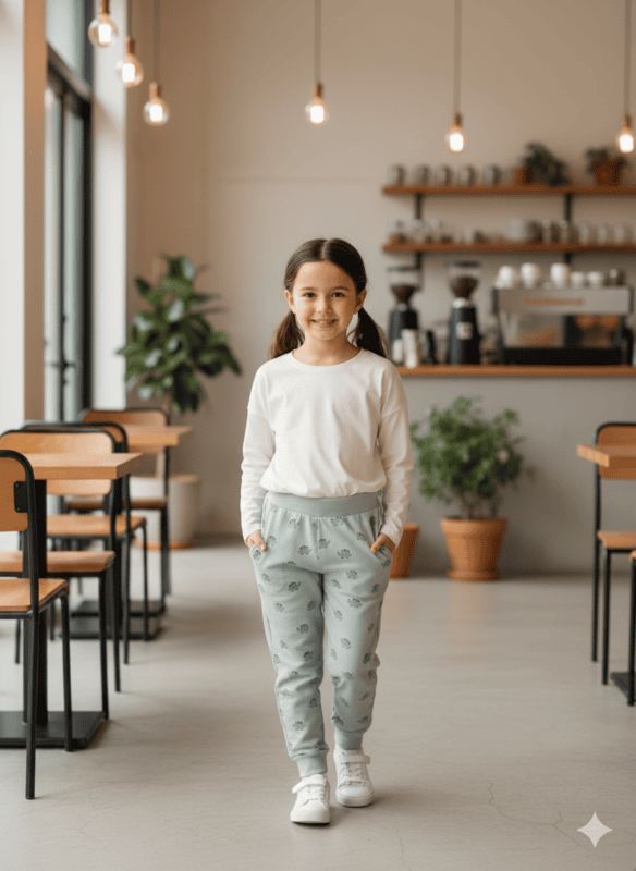 Kids Cotton Printed Pajama Pants mj D.28.6300