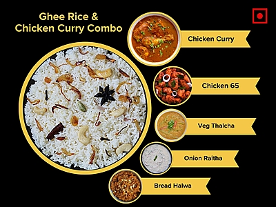 Ghee Rice & Chicken Curry Ghee Rice & Chicken Curry