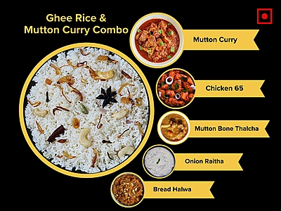 Ghee Rice & Mutton Curry Ghee Rice & Mutton Curry