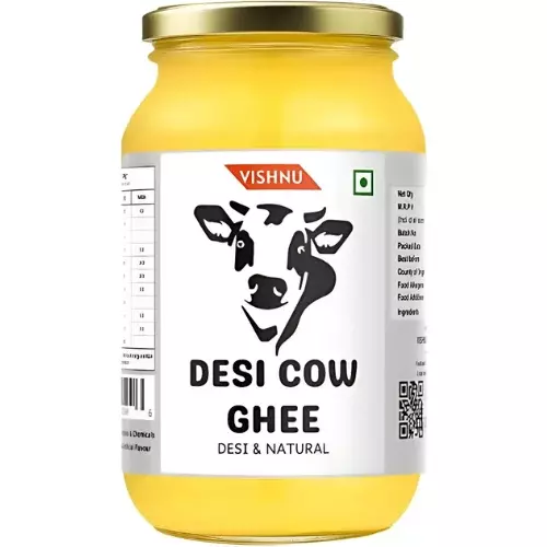 Vishnu Natural Desi Cow Ghee - Pure, Healthy & Aromatic Ghee for Daily Nutrition- 500ml Vishnu Natural Desi Cow Ghee - Pure, Healthy & Aromatic Ghee for Daily Nutrition- 500ml