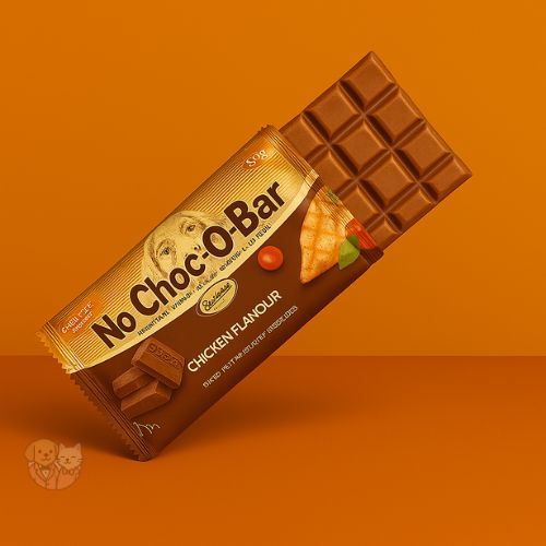 Gnawlers No Choc-O-Bar – Chicken Flavour Dog Treat, 80g