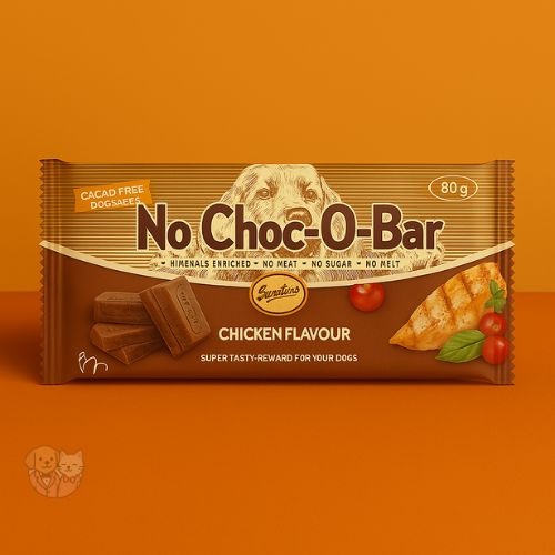 Gnawlers No Choc-O-Bar – Chicken Flavour Dog Treat, 80g