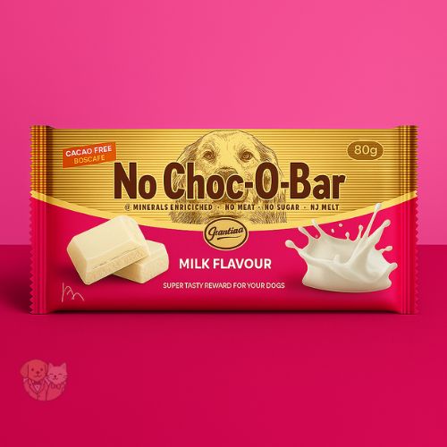Gnawlers No Choc-O-Bar โ Milk Flavour Dog Treat, 80g Gnawlers No Choc-O-Bar โ Milk Flavour Dog Treat, 80g