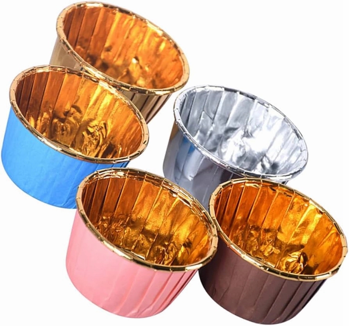 Gold Coated DB Cups Multicolor(Pack of 50) Gold Coated DB Cups Multicolor(Pack of 50)