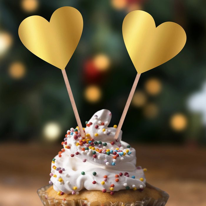 Gold Heart Topper Gold Heart Topper