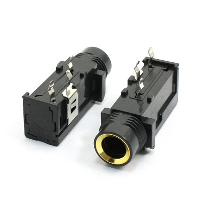 Gold-Plated 6.35mm Mic Socket | 3-Pin Audio Connector | Durable & High-Quality Sound   3/3