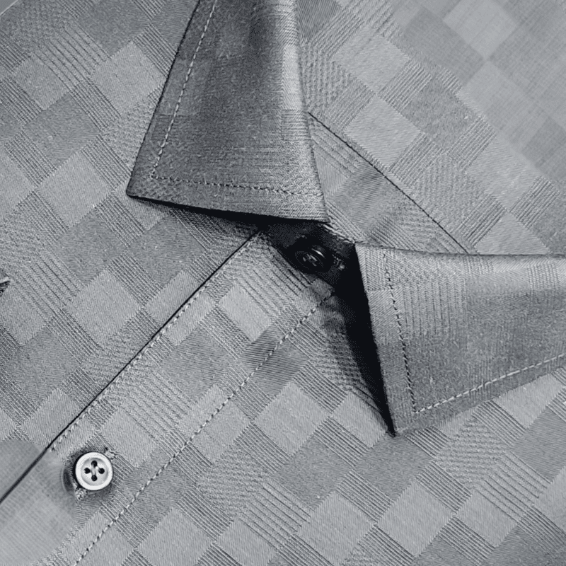 GRAY SELF DESIGN SHIRT
