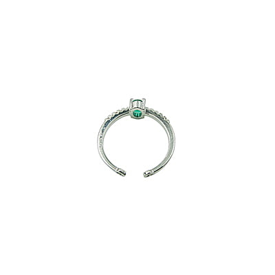 Green Stone Embellished Finger Ring Green Stone Embellished Finger Ring