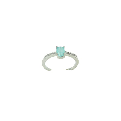 Green Matte Stone Embellished Finger Ring Green Matte Stone Embellished Finger Ring