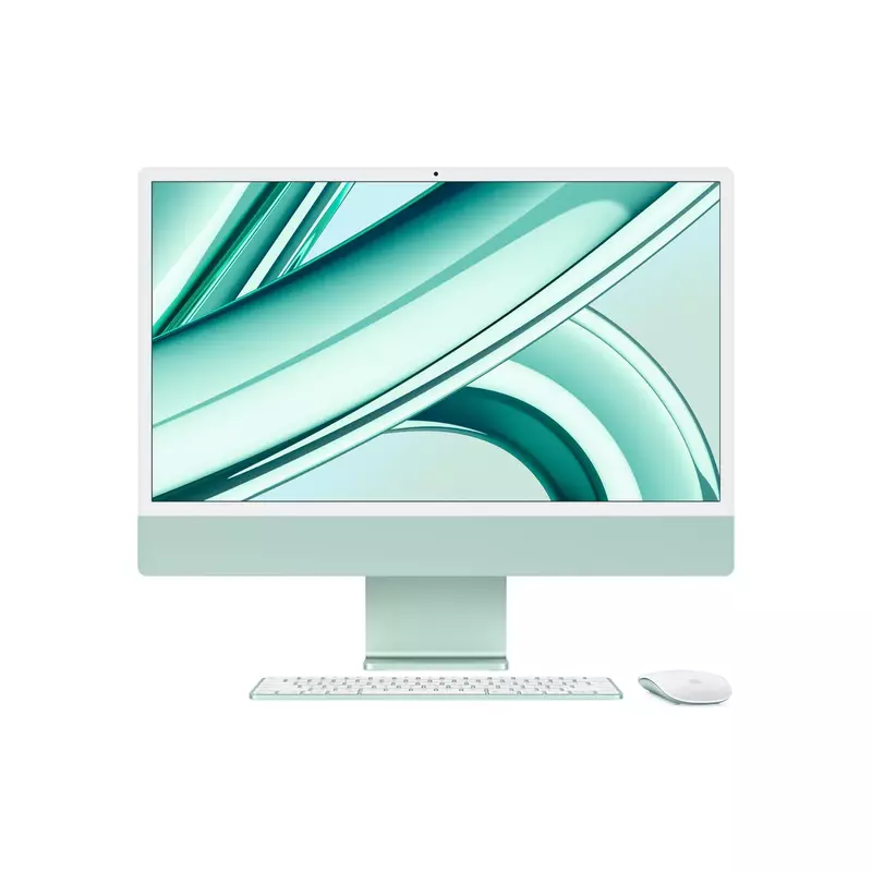 Apple iMac (Apple M3 Chip/ 8-core CPU/ 8GB RAM/ 512GB SSD/ 24-inch (60.96 cm) 4.5K Retina display / 10-core GPU/ macOS/ Green) | MQRR3HN/A