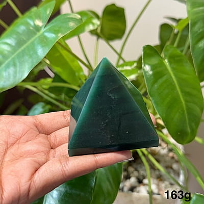 Green Jade Stone Pyramid Green Jade Stone Pyramid