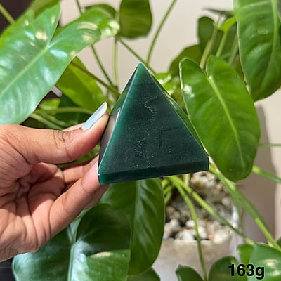 Green Jade Stone Pyramid