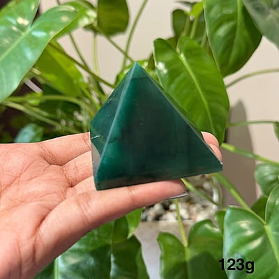 Green Jade Stone Pyramid Green Jade Stone Pyramid