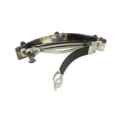Classic French Barrettes - Black~White Classic French Barrettes - Black~White