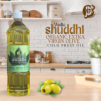 Vedic Shuddhi Organic Extra Virgin Olive Cold Press Oil 1000ml