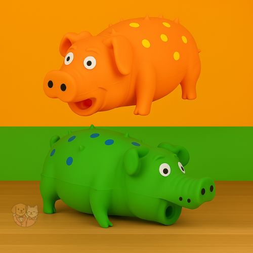 Grunting Pig Dog Toy โ Small Squeaky Toy That Oinks for Dogs of All Sizes Grunting Pig Dog Toy โ Small Squeaky Toy That Oinks for Dogs of All Sizes