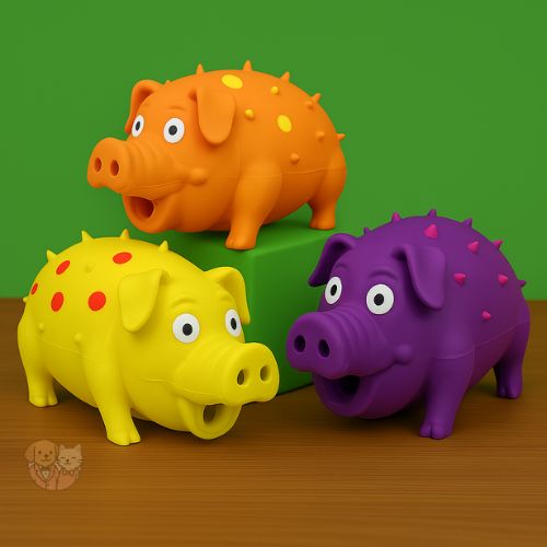 Grunting Pig Dog Toy โ Small Squeaky Toy That Oinks for Dogs of All Sizes Grunting Pig Dog Toy โ Small Squeaky Toy That Oinks for Dogs of All Sizes