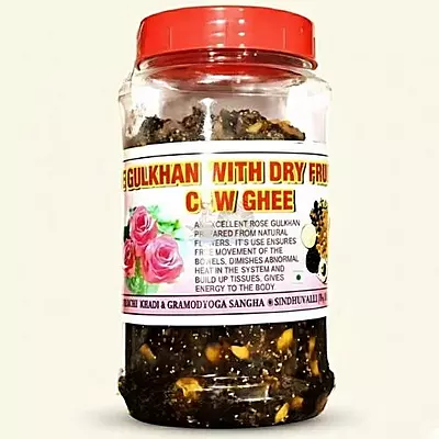 Suruchi's Rose Gulkand with Dry Fruits & Cow Ghee – A Royal Ayurvedic Delight!- 500g Suruchi's Rose Gulkand with Dry Fruits & Cow Ghee – A Royal Ayurvedic Delight!- 500g