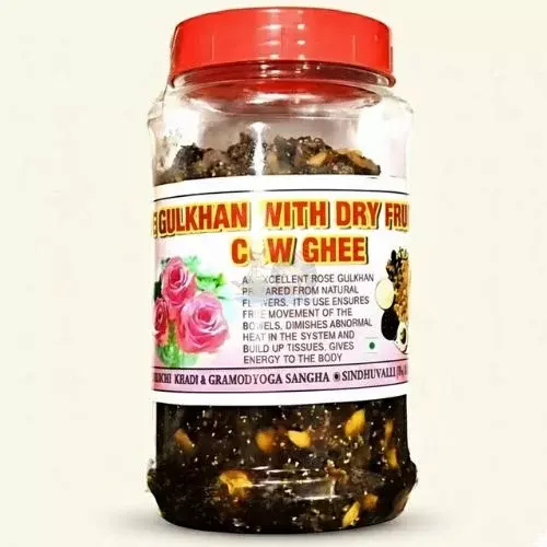 Suruchi's Rose Gulkand with Dry Fruits & Cow Ghee โ A Royal Ayurvedic Delight!- 500g Suruchi's Rose Gulkand with Dry Fruits & Cow Ghee โ A Royal Ayurvedic Delight!- 500g