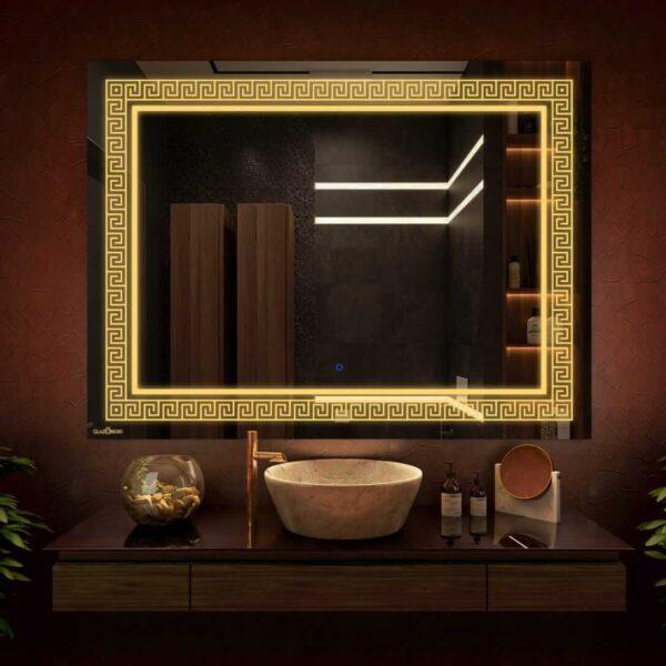 Rectangular LED Touch Sensor Mirror 001