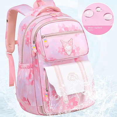 Gradient Students 1-6 Grade School bag Kuromi cartoon printed Large Capacity Waterproof Spine Backpack Gradient Students 1-6 Grade School bag Kuromi cartoon printed Large Capacity Waterproof Spine Backpack