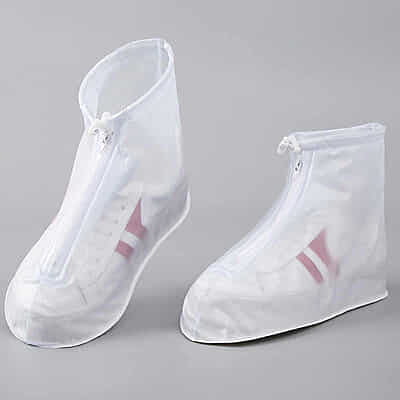 PVC Rain Boots Reusable Waterproof Motorcycle Protective Shoe Cover PU Rubber Plastic