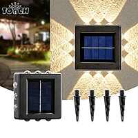 All Side Up Down Left Right Solar Light  Outdoor Waterproof Up And Down Wall Lights