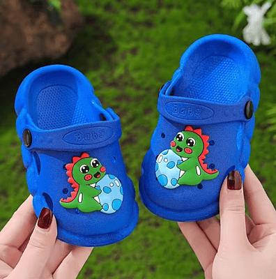Anti-Slip Cartoon print Clogs for Boys Kid's Garden Shoes Flat Sandals