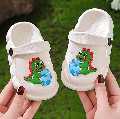 Anti-Slip Cartoon print Clogs for Boys Kid's Garden Shoes Flat Sandals
