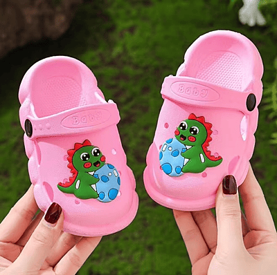 Anti-Slip Cartoon print Clogs for Boys Kid's Garden Shoes Flat Sandals
