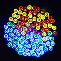 Mars Warm White Model Solar Ladi Toran  String Warm White  Waterproof Solar Light Chain Lighting, Decoration for Garden