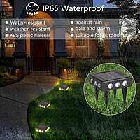 All Side Up Down Left Right Solar Light  Outdoor Waterproof Up And Down Wall Lights