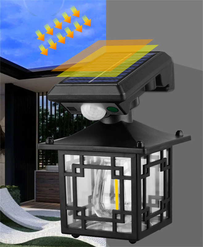 Monkey Square White Light + Tungsten Solar Sensor Light