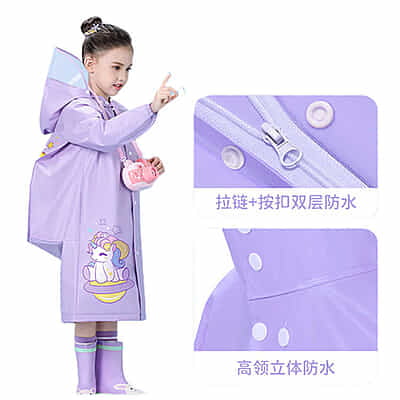 Imported Quality EVA  Cartoon Raincoat Outdoor Gear-for Hiking Climbing Travel Waterproof