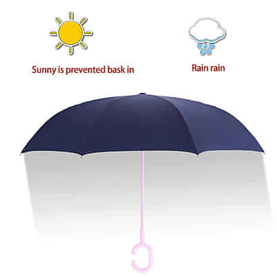 Kids Umbrella C Handle Windproof Inverted Double Umbrella Customization Logo Kids Umbrella C Handle Windproof Inverted Double Umbrella Customization Logo