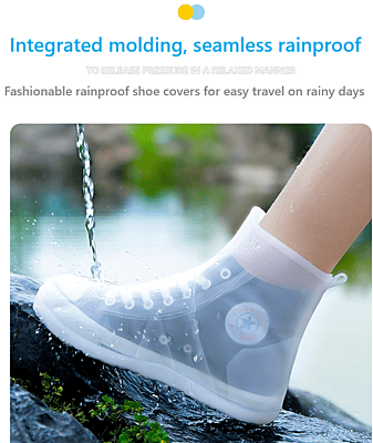 Silicone adult shoe cover rain boots rain shoes waterproof rainstorm proof