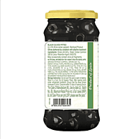Pasta Zara Black Pitted Olives 450g Glass Jar (Pack of 6)
