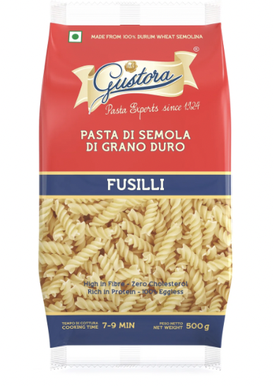 Gustora - Fusilli Pasta, 5 Kg (Pack of 1)
