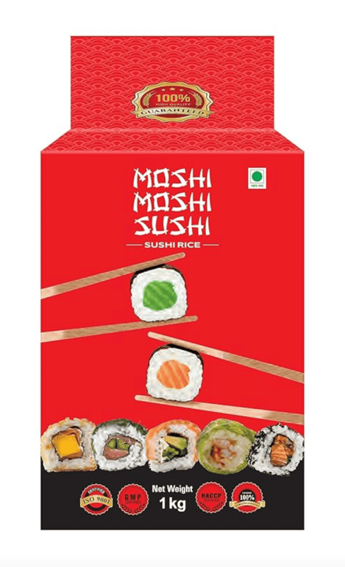 Moshi Moshi - Sushi Rice, 1 Kg (Pack of 1)