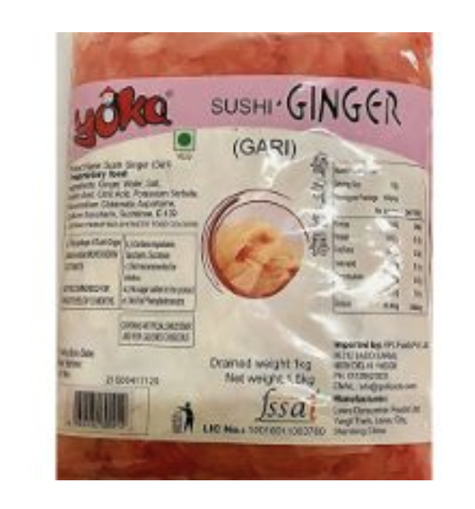 Yoka - Sushi Ginger, 900 gm - 1 Kg (Pack of 1)