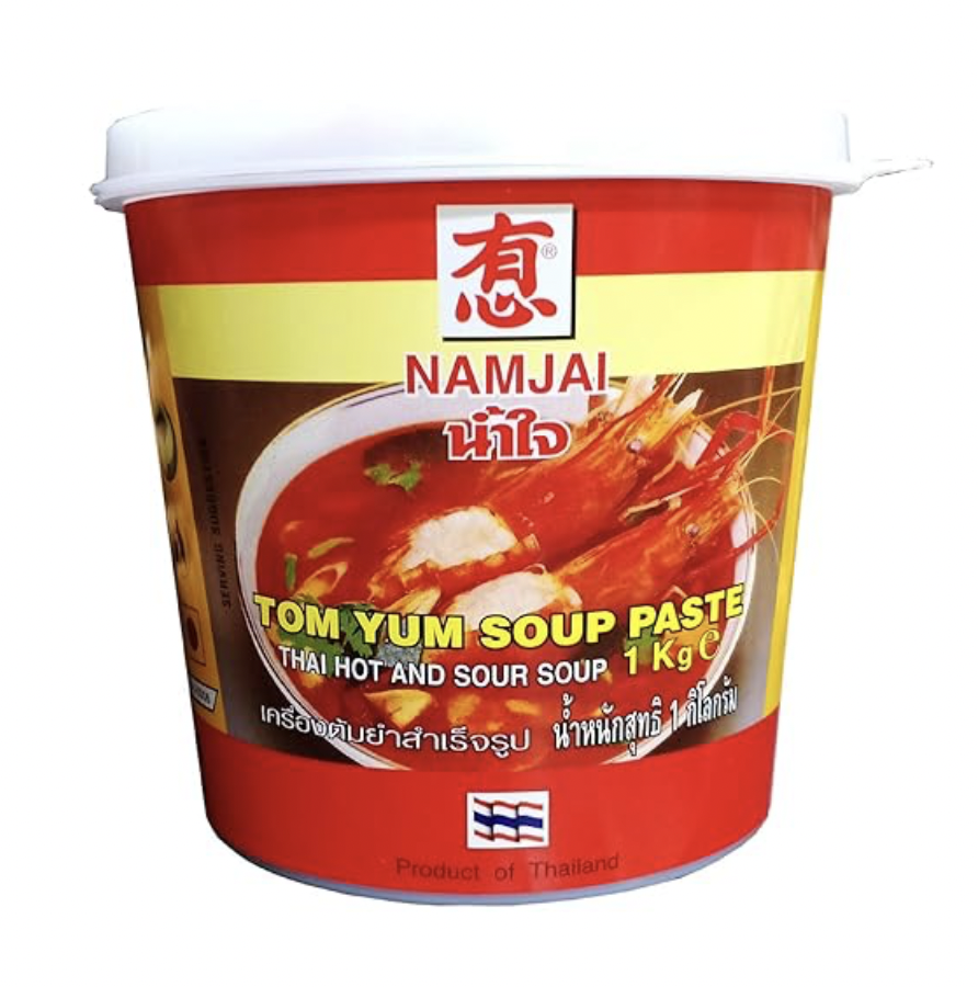 Namjai - Tom Yum Soup Paste (Veg), 1 Kg (Pack of 1)