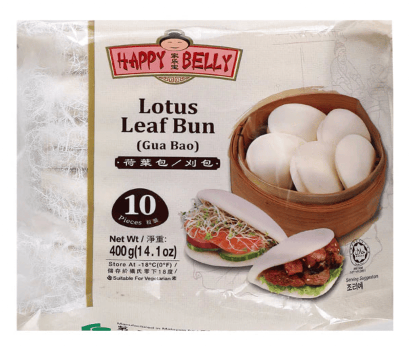 Happy Belly - Lotus Leaf Bun (Gua Bao), 400 gm (Pack of 1)