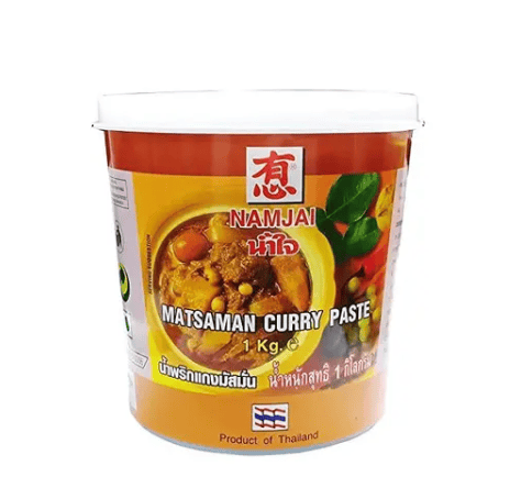 Namjai -Thai Matsaman Curry Paste Veg, 1 Kg (Pack of 1)