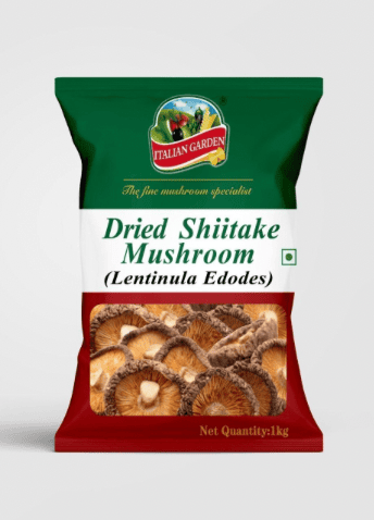 Italian Garden - Dried Shiitake Mushroom, 1 Kg (Pack of 1)