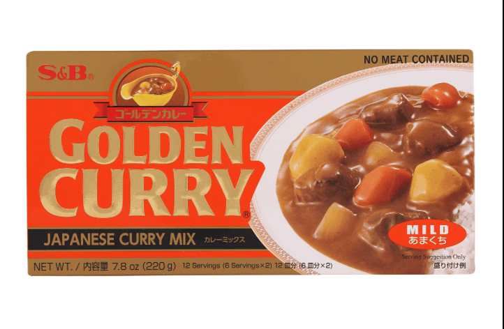 S&B - Golden Curry Japanese (Mild), 220 gm (Pack of 1)