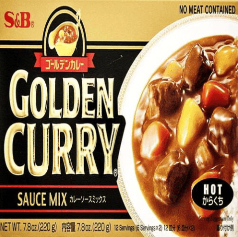 S&B - Golden Curry Sauce Mix Jumbo Hot, 220 gm (Pack of 1)