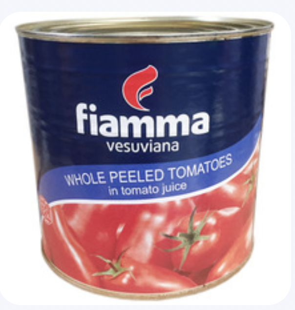 Fiamma - Peeled Tomato (Pomodori Pelati), 2.5-2.55 Kg (Pack of 1)