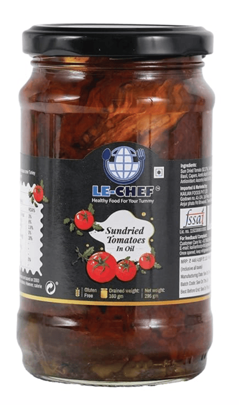 Le Chef - Sun Dried Tomatoes in Oil, 295 gm (Pack of 1)