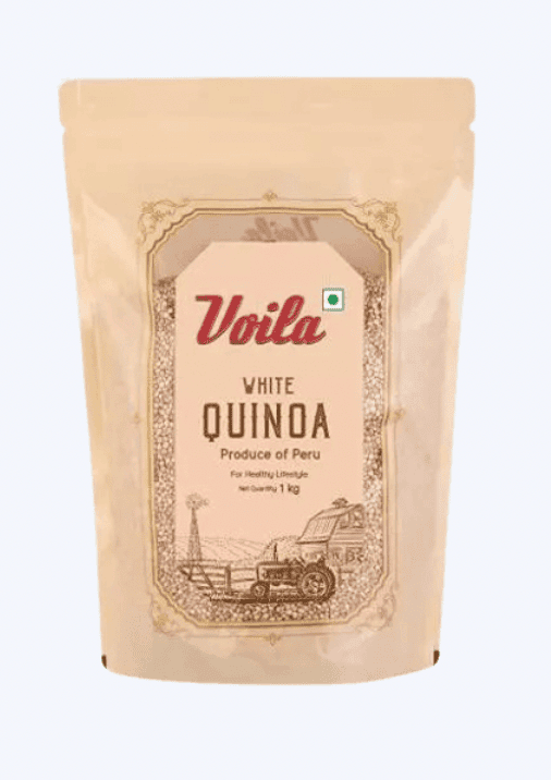 Voila - White Quinoa, 1 Kg (Pack of 1)