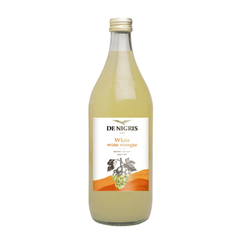 De Nigris - Wine Vinegar White, 1 L (Pack of 1)